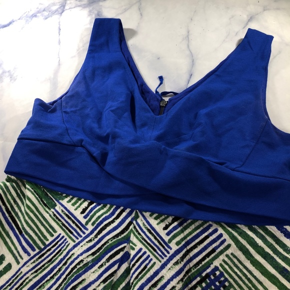 Anthropologie HD in Paris Blue Green Ardmore Dress - Picture 7 of 8